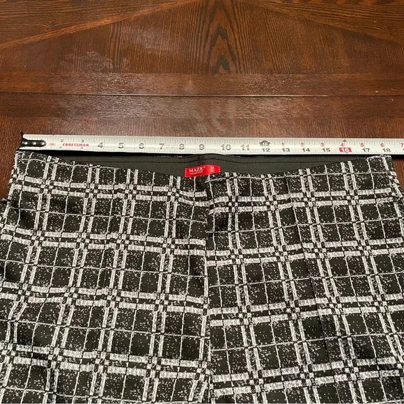 Maze Collection Pull-on Slim Fit Pants, Black and White, Size 3X - Picture 6 of 11